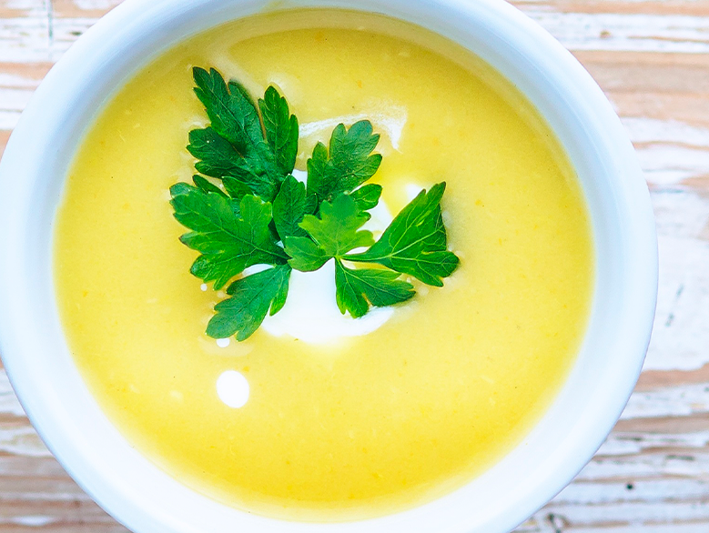 Crema de apio y patata