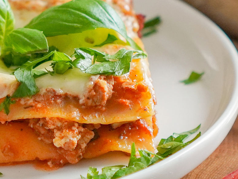Receta de lasaña vegetal