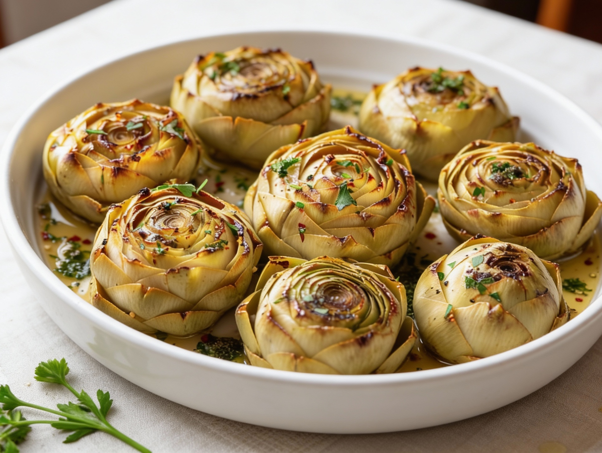 Alcachofas al horno con un toque de Herbamare®