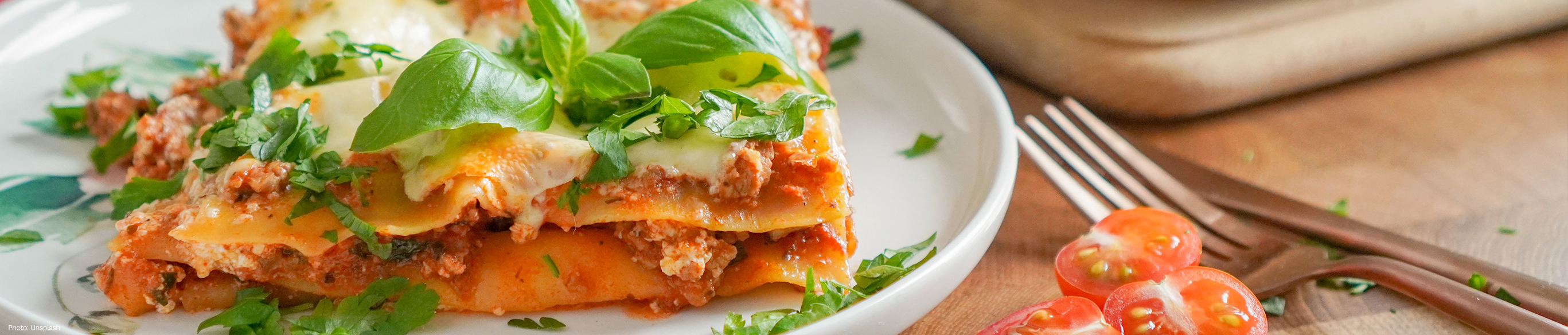 Receta de lasaña vegetal
