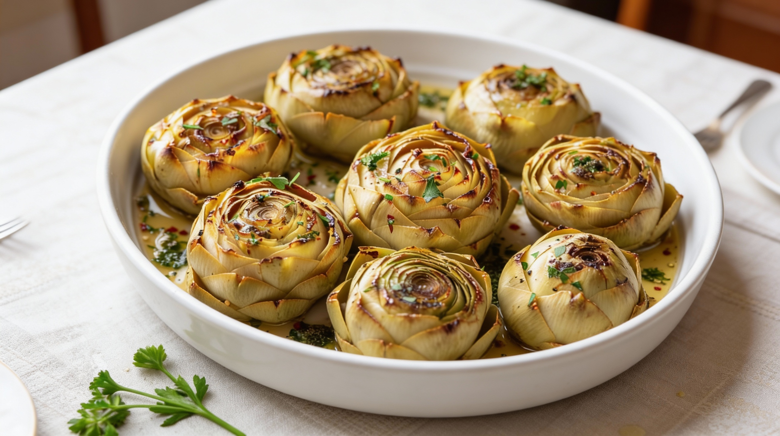 Alcachofas al horno con un toque de Herbamare®